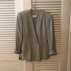 Silk Dana Bachman jacket with silk sleeveless top
